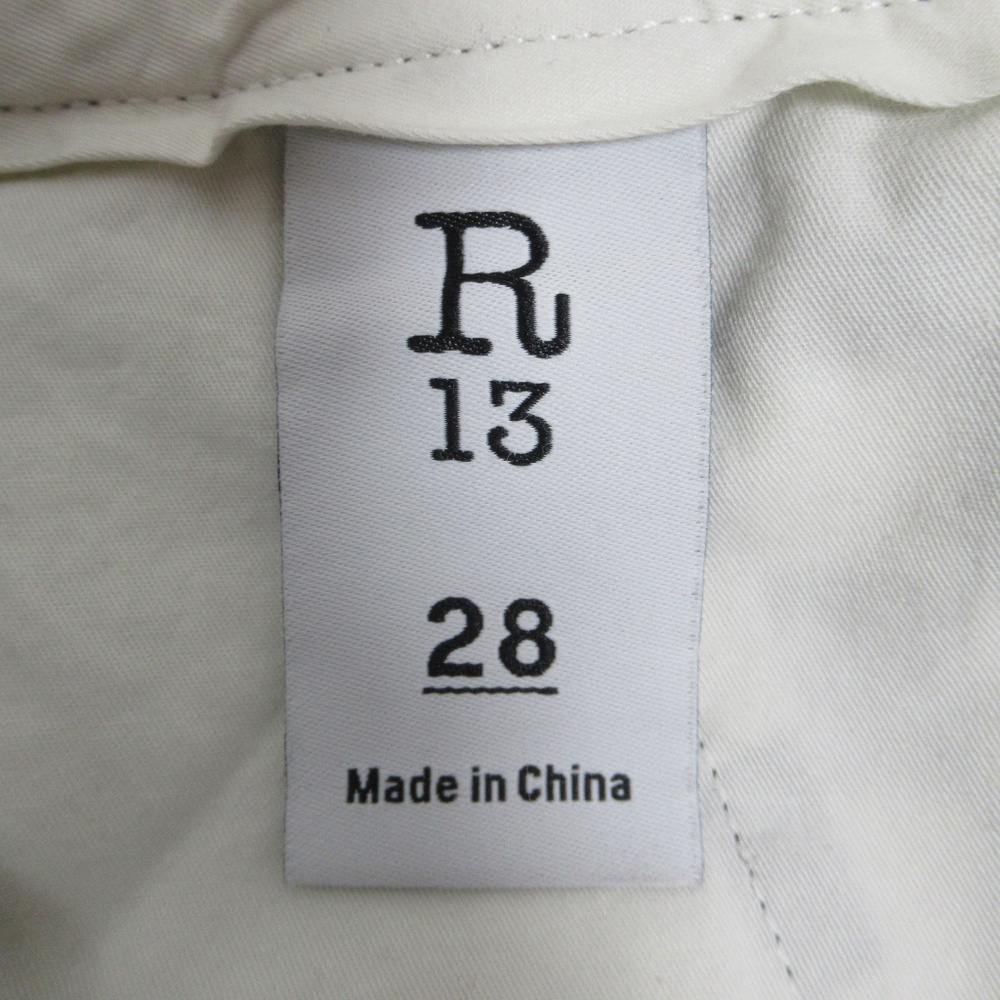 R13 Women's Slouch Pant Black White Checker R13W5008-R115B Size M - Picture 9 of 12